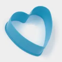 Формы для печенья Доляна &laquo;Сердце&raquo;, набор 5 шт., 10&times;9&times;3.5 см, пластик, МИКС