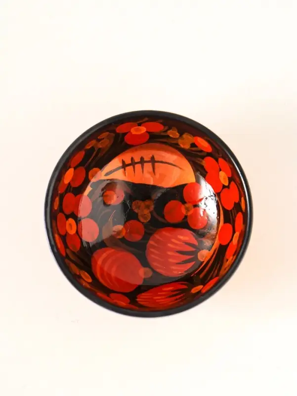 Солонка &laquo;Каравай&raquo;, 7.5&times;3 см, хохлома, дерево