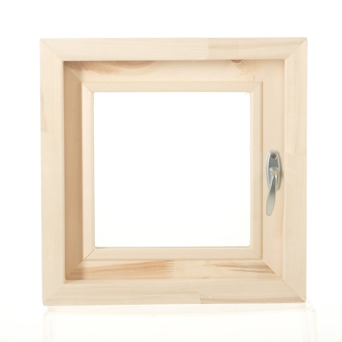 Окно, 40×40см, двойное стекло ЛИПА, наружнее открывание Окно, 40×40см, двойное стекло ЛИПА, наружнее открывание