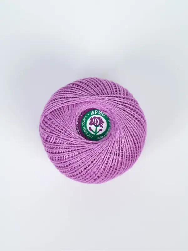 Нитки вязальные "Ирис" 150м/25г 100% мерсеризованный хлопок (2106)