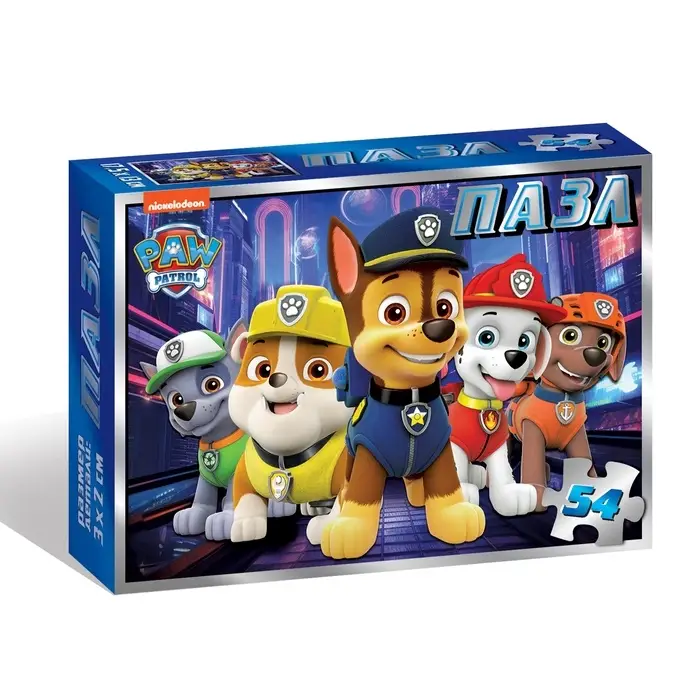 Пазл "Щенячий патруль", Щенячий патруль, 54 элемента