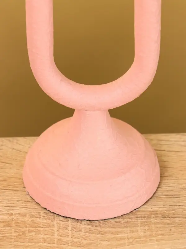 Подсвечник на 1 свечу  Подсвечник на 1 свечу "Пудровый" 8,5х,8,5х26 см