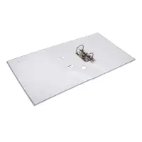 Папка-регистратор А4, 50 мм, ПВХ, тиснение &laquo;лен&raquo;, металлическая окантовка, карман на корешок, собранная, серая