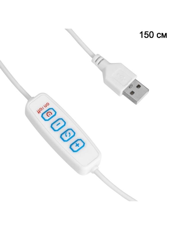 Светильник настольный  Светильник настольный "Глянец" LED 3Вт USB диммер/провод 1,5м 14х14х20см