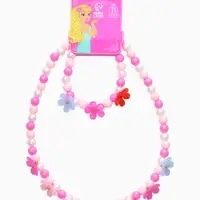 Набор детский "Выбражулька" 2 пред-а: бусы, браслет, цветы, цветной