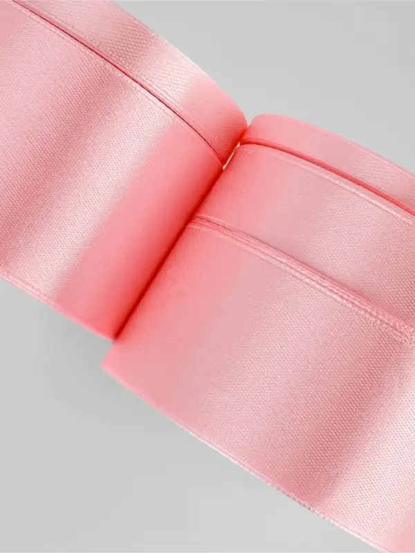 Атласная лента, набор 5 шт., 6/10/20/40/50 мм, 23&plusmn;1 м, розовая №04