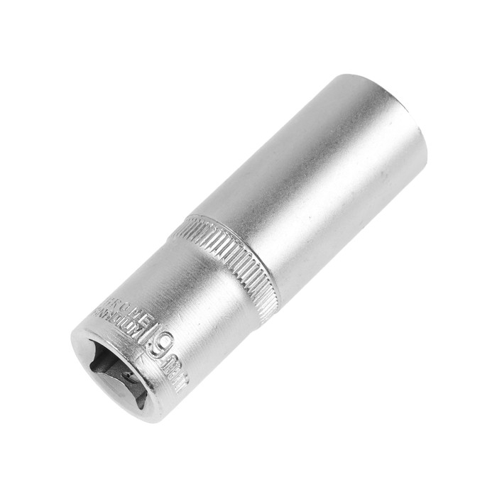 Головка торцевая шестигранная удлиненная ТУНДРА, под квадрат 1/2 Головка торцевая шестигранная удлиненная ТУНДРА, под квадрат 1/2", 19 мм, CrV