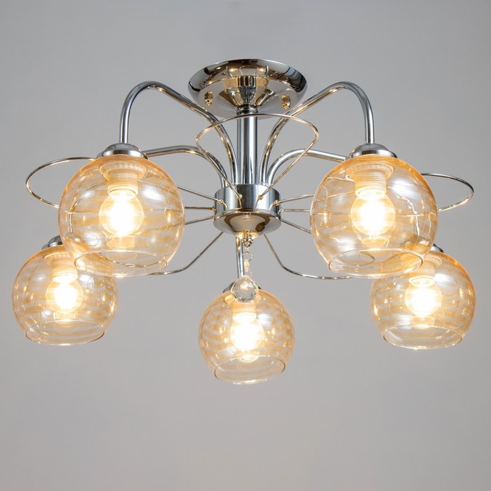 Люстра Люстра "Анрия" 5хЕ27 40Вт хром 59х59х30 см BayerLux