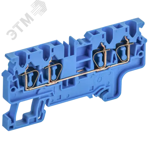 ARMAFIX Клемма пружинная CX2.5-4 BU 2,5мм2 четырехконтактная синяя IEK