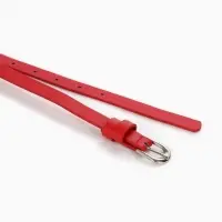 Ремень женский, пряжка металл, 1 прокол, 1.4&times;105 см, красный