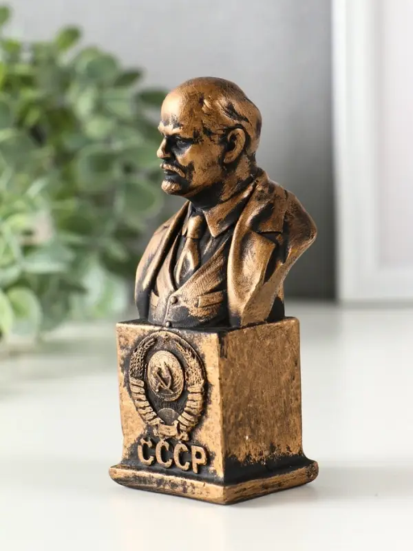 Бюст &laquo;Ленин&raquo;, фигурка гипс, 12&times;6&times;4.5 см