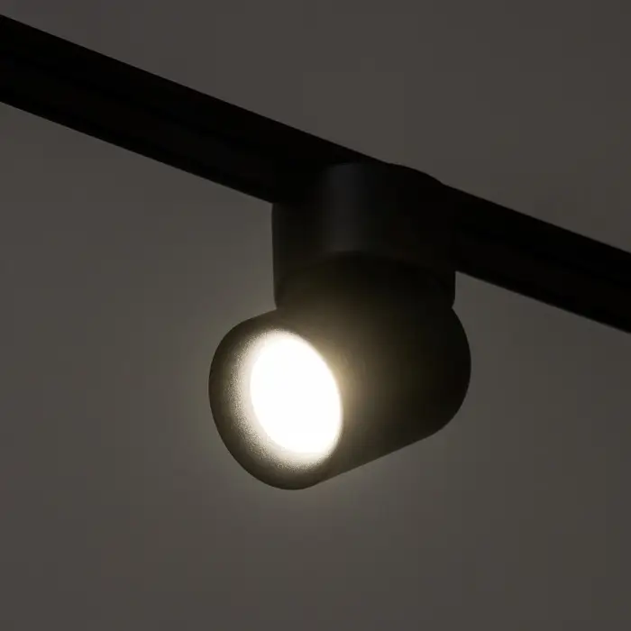 Светильник трековый BayerLux SLIM &laquo;Бочонок&raquo;, LED, 10 Вт, 3000K-6000К, 48 В, CRI90, 6.3&times;6.3&times;14.5 см, чёрный
