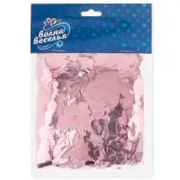 Конфетти «Сердце» светло-розовые, металлик, 1.5 см, 50 г Конфетти «Сердце» светло-розовые, металлик, 1.5 см, 50 г