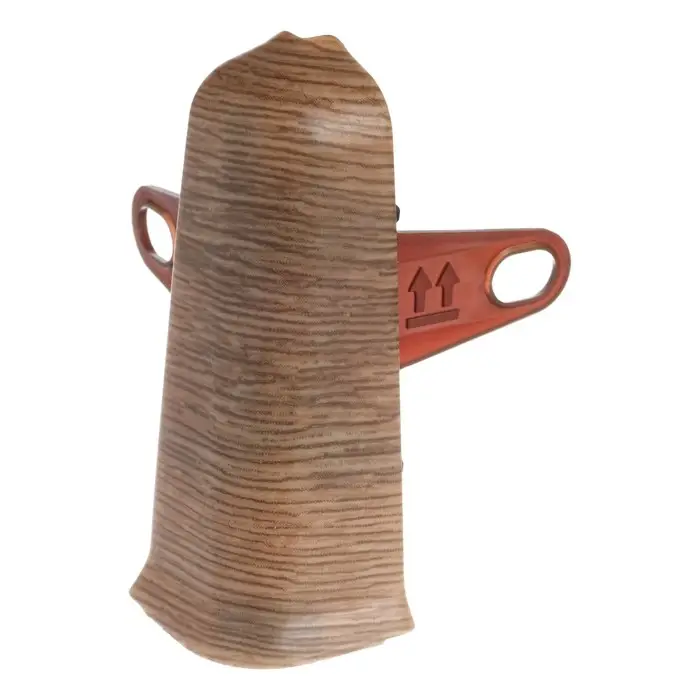 Угол наружный (внешний) с крепежом для плинтуса «Деконика», 70 мм, 211 дуб рустик Угол наружный (внешний) с крепежом для плинтуса «Деконика», 70 мм, 211 дуб рустик