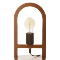 Лампа настольная RISALUX ЭКО &laquo;Клот&raquo; 1&times;40 Вт Е27 коричневый 17&times;17&times;30 см