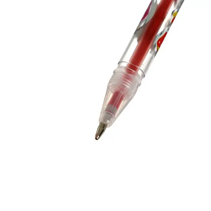 Набор гелевых ручек Calligrata, 12 цветов, металлик, узел 0.5 мм, корпус с рисунком, в блистере на кнопке