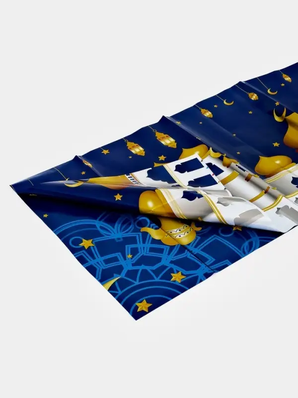 Скатерть "Eid Mubarak" 137х183 см, цвет синий