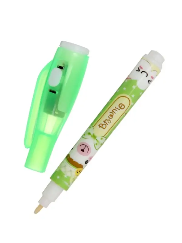 Маркер с невидимыми чернилами Calligrata &laquo;Шпион&raquo;, надпись видно при подсвечивании фонариком, МИКС