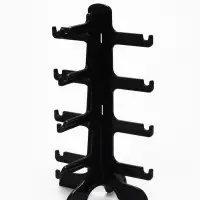 Подставка под очки, 4 места, 16&times;14.5&times;25.5 см, чёрная