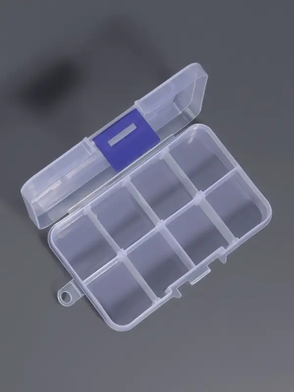 Органайзер для хранения мелочей, 8 ячеек, 10.5×6.7×2.2 см, прозрачный