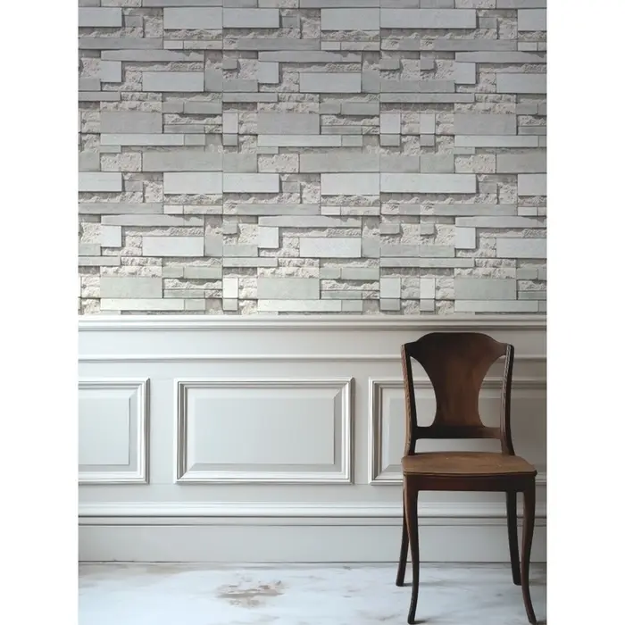 Обои бумажные &laquo;Рим 305-017&raquo;, 0.53&times;10.05 м, серый