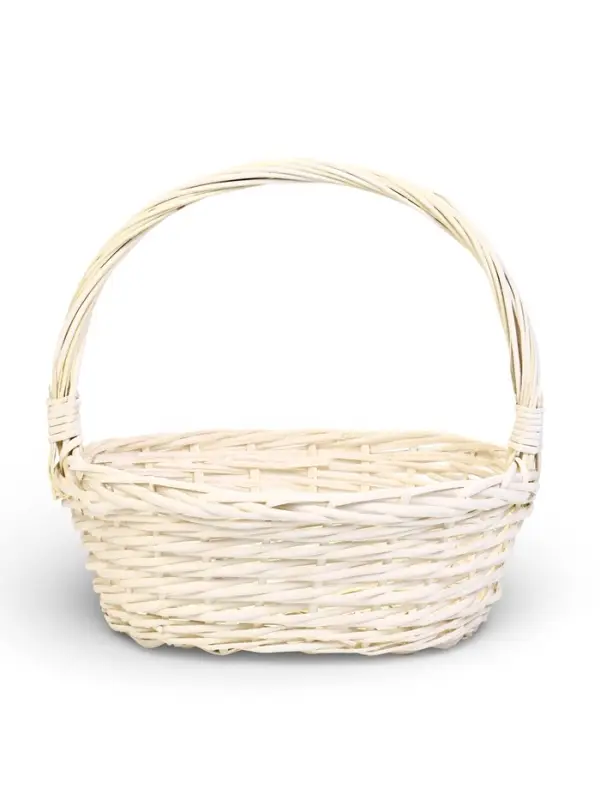 Набор корзин 3 шт ИВА 44x37x16 37х32x14 31х27x12 см ПЛЕТ ручка h=20/18/16 см бел