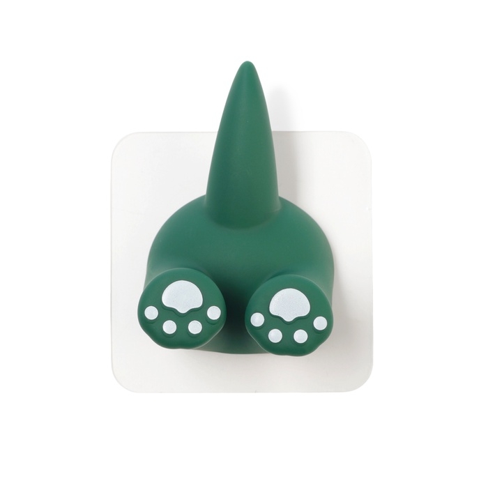 Крючок самоклеящийся CAPPIO MUMURING, однорожковый, зеленый Крючок самоклеящийся CAPPIO MUMURING, однорожковый, зеленый