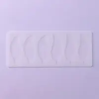 Форма для шоколада &laquo;Листочки&raquo;, силикон, 6 ячеек, 22&times;9&times;0.3 см, прозрачная