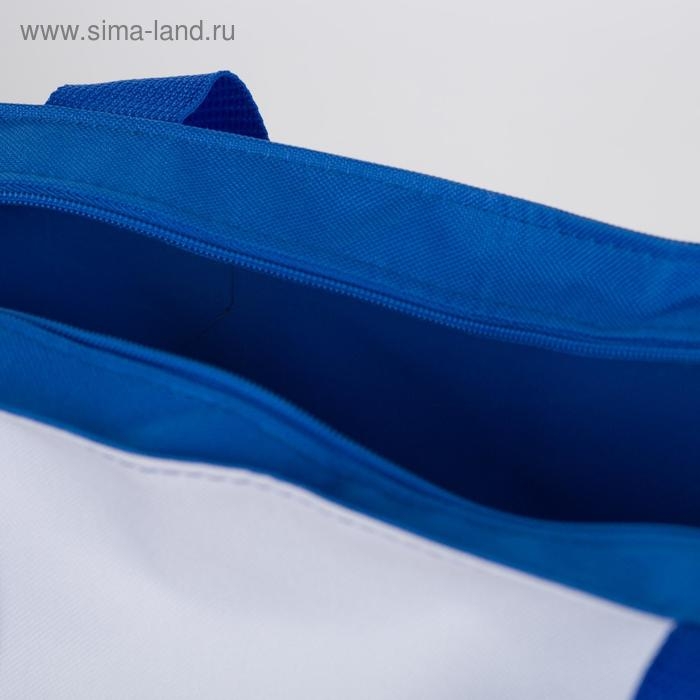 Сумка пляжная на молнии, без подклада, цвет синий/розовый/белый Сумка пляжная на молнии, без подклада, цвет синий/розовый/белый