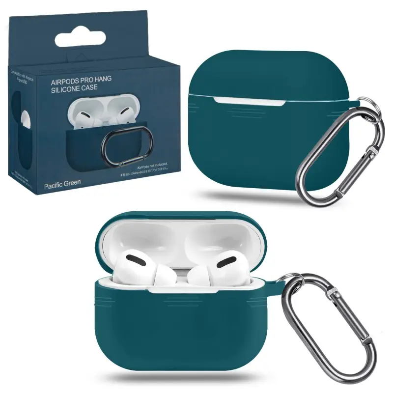 Чехол для AirPods Pro с карабином №18 Pacific Green