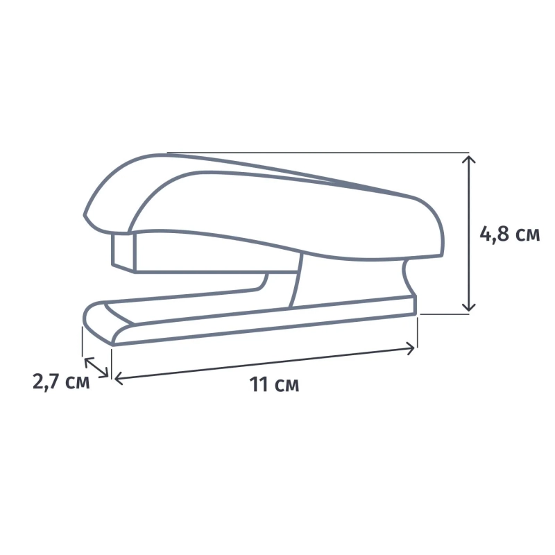 Степлер ATTACHE 8209 (N10) до 12 лист. черный антистеп