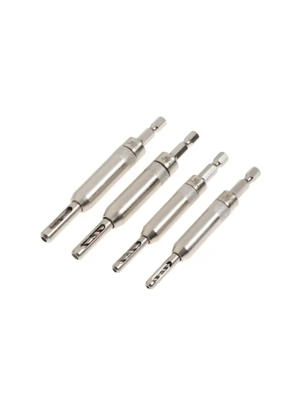 Набор самоцентрирующихся сверл по дереву ТУНДРА, для мебельных и дверных петель, 1.9-4.3 мм