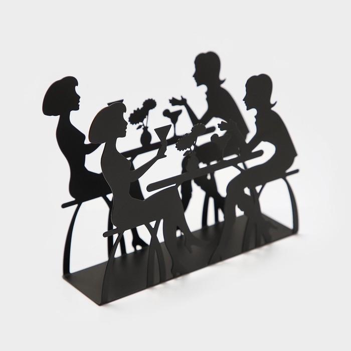 Салфетница «Посиделки», 14,5×5×12 см, цвет МИКС Салфетница «Посиделки», 14,5×5×12 см, цвет МИКС