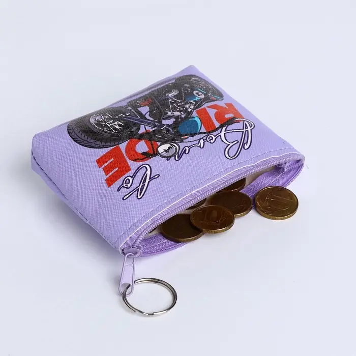 Кошелёк детский &laquo;Мотоциклы&raquo;, маленький, монетница, МИКС