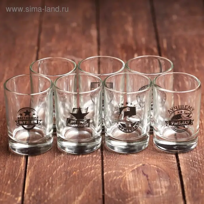 Стопки с нанесением, МИКС Стопки с нанесением, МИКС