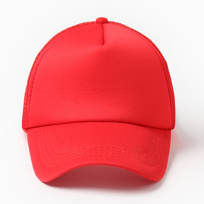 Бейсболка, цвет красный, размер 56-58