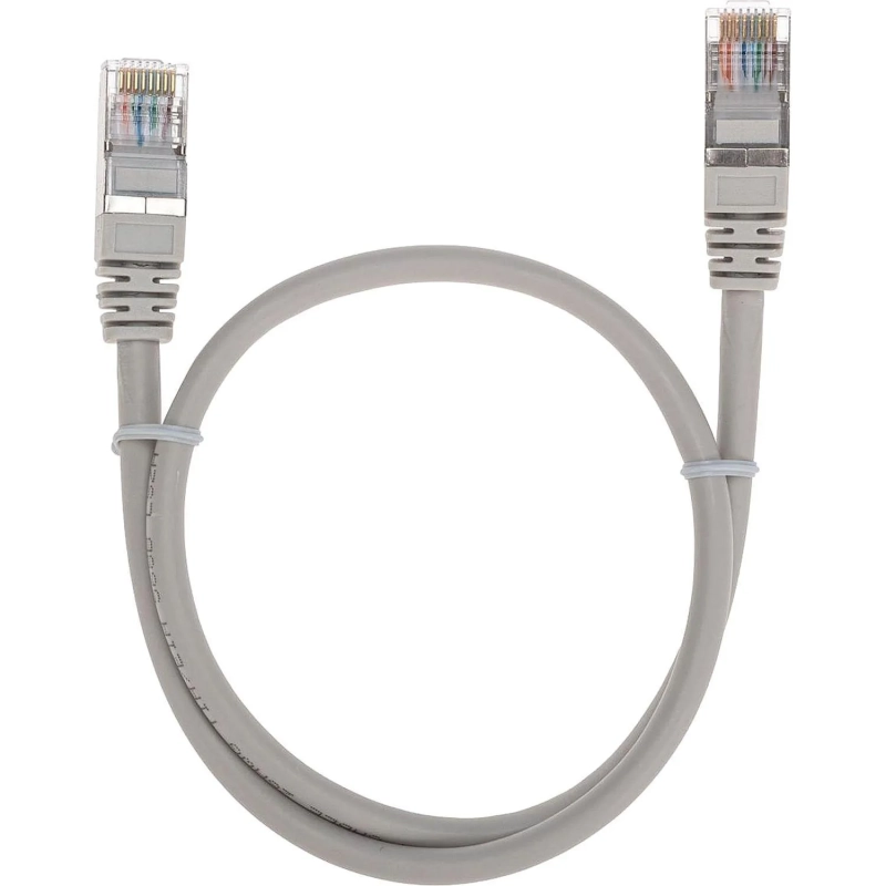 Патч-корд REXANT (02-0110-05) F/UTP, CAT 5e, 26AWG, LSZH, серый, 0,5м