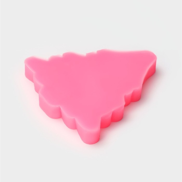 Молд новогодний «Рождественская ёлка», силикон, 10×9,5×1 см, цвет розовый Молд новогодний «Рождественская ёлка», силикон, 10×9,5×1 см, цвет розовый