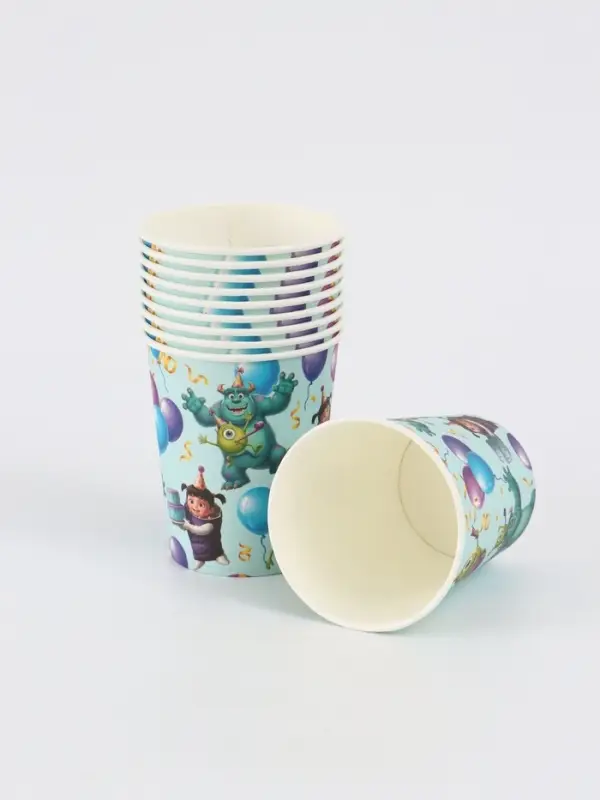 Стакан одноразовый бумажный 250 мл, Корпорация монстров