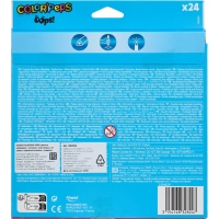 Карандаши цветные Maped COLOR'PEPS OOPS пластик,c ластиком,24цв/наб,832824
