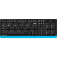 Набор клавиатура+мышь A4Tech Fstyler FG1010 кл:черн/син м:черн/син USB WLS