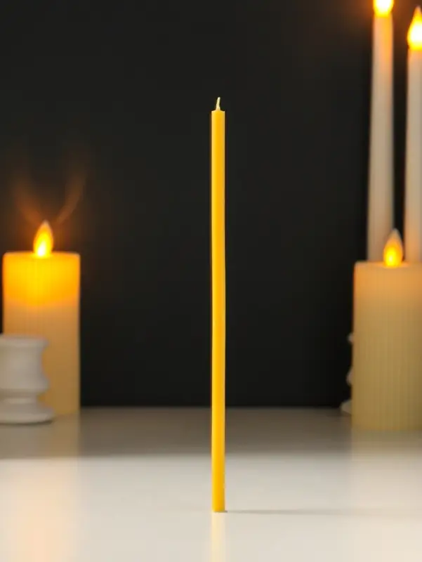 Свечи церковные медовые №60, упаковка 1 кг, парафин, медовое масло