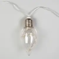 Гирлянда &laquo;Нить&raquo; 3 м с насадками &laquo;Лампочки капля&raquo;, IP20, прозрачная нить, 80 LED, свечение мульти, 8 режимов, 220 В