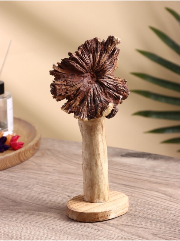 Скульптура  Скульптура "Лицо старца" дерево Камал, 8х6х22 см, бежево-коричневый