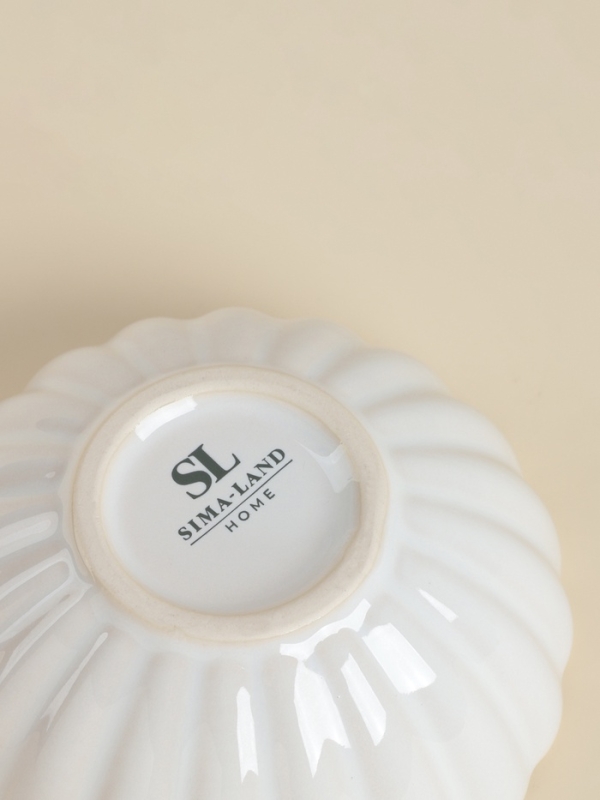 Набор салатников 2 шт SL Home Набор салатников 2 шт SL Home "Нимфея" 580 мл, 13,3х5,5 см, цвет теплый белый