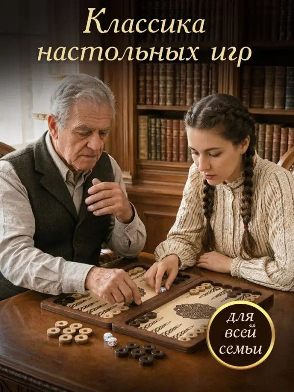 Нарды деревянные &laquo;Лев&raquo;, 40&times;40 см