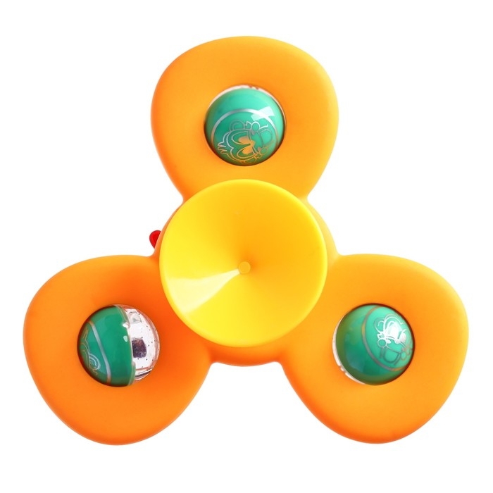 Набор игрушек для ванны &laquo;Спиннеры. Бабочки&raquo;, 3 шт, на присоске, Крошка Я