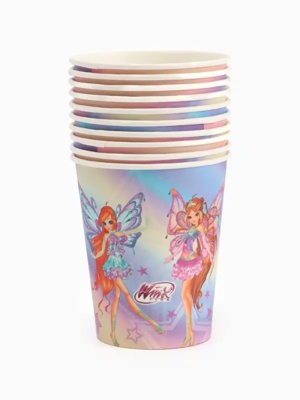 Стакан одноразовый 250 мл, набор 10 шт., ВИНКС