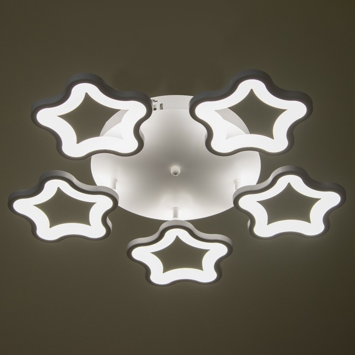 Люстра 2783/5 LED 120Вт 3000-6000K белый 62х62х20 см BayerLux Люстра 2783/5 LED 120Вт 3000-6000K белый 62х62х20 см BayerLux