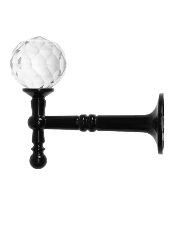 Крючок - держатель для штор на стену CAPPIO KS043, металлический, цвет черный, 2 шт Крючок - держатель для штор на стену CAPPIO KS043, металлический, цвет черный, 2 шт